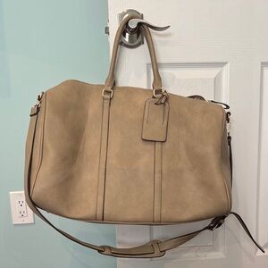 Tan Leather Tote Bag